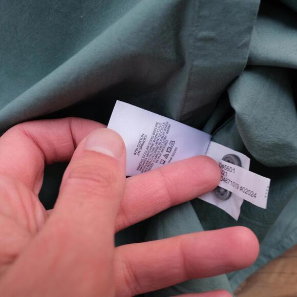 Express Slim 1MX Men's Medium Button Up Shirt Green - Picture 4 of 6